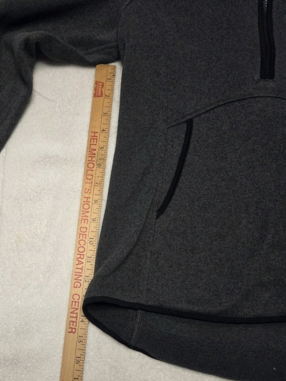 Lululemon Scuba Gray Womens 8 Hoodie Pullover Quarter Zip Knit Sweatshirt - Picture 4 of 7